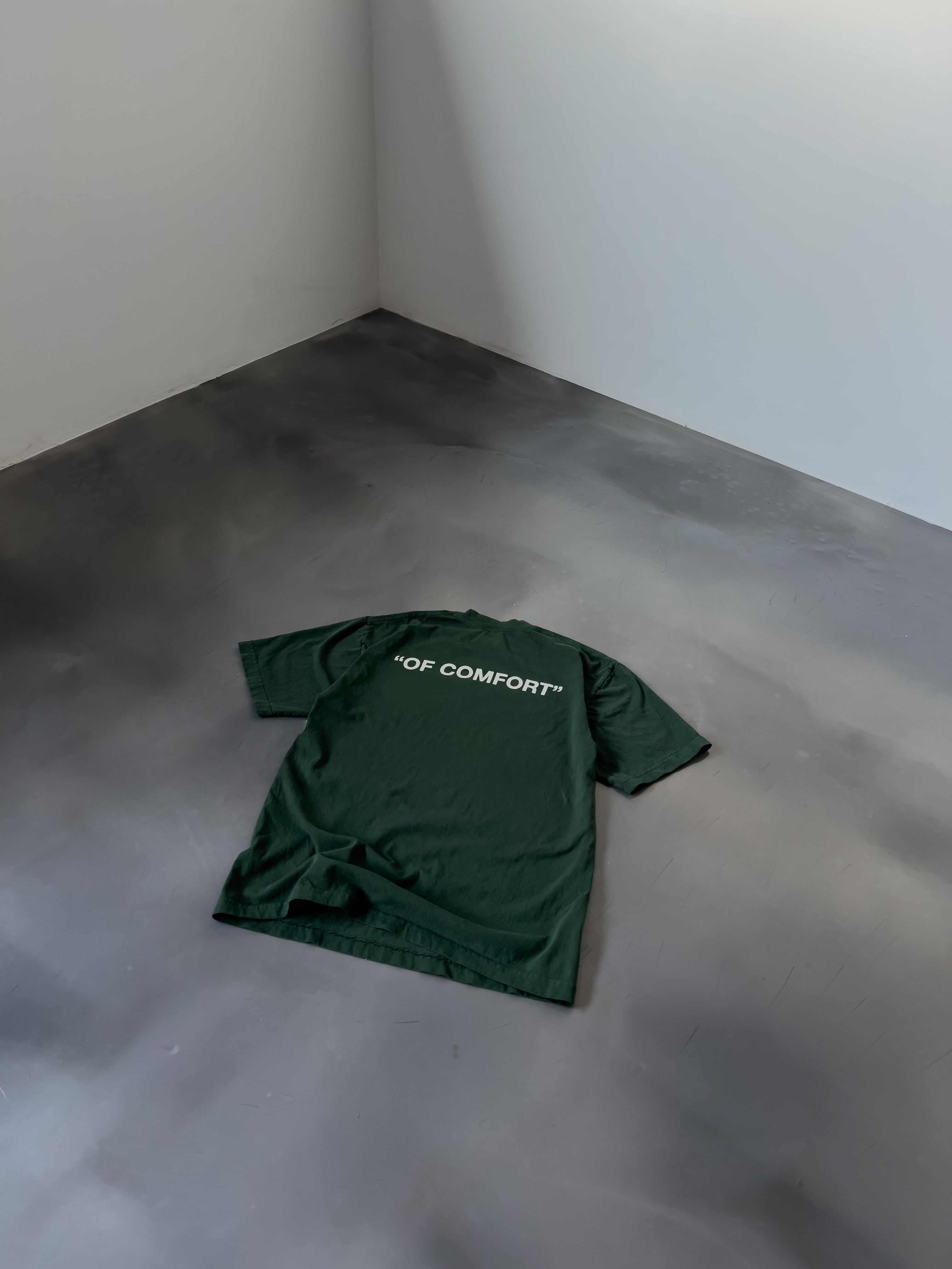 "OF COMFORT" Tee - Ivory Green