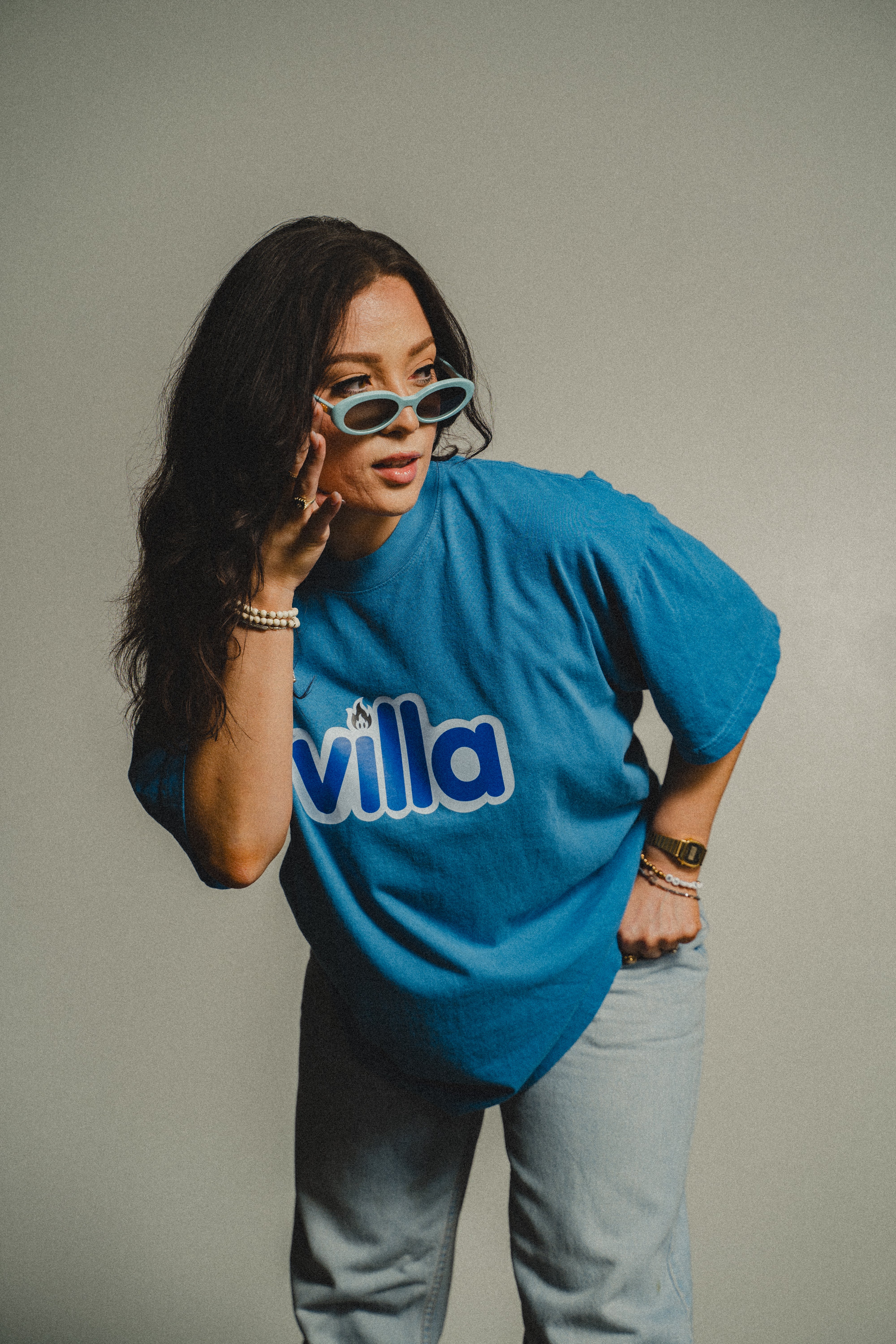 Villa Flame Tee - Blue