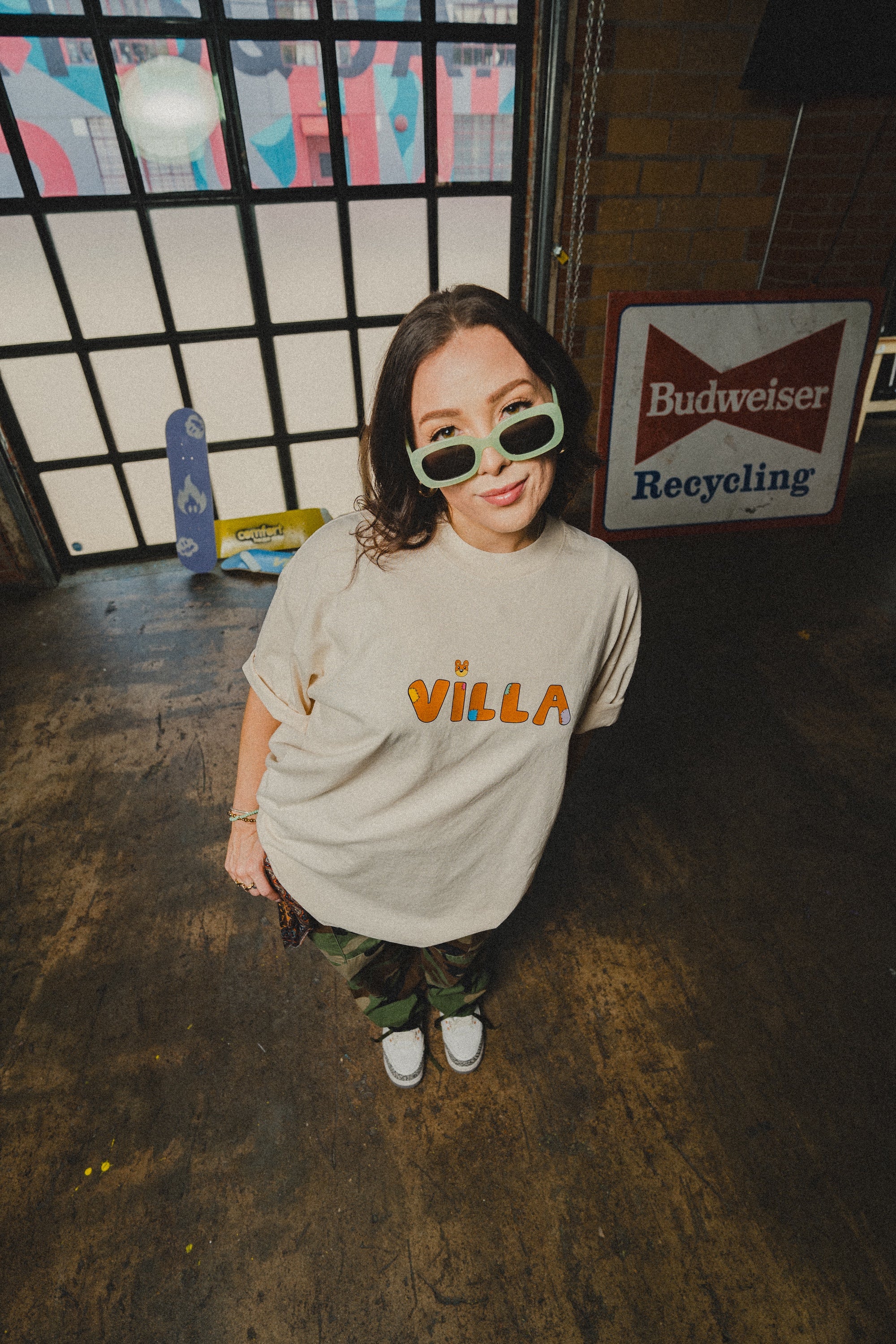 Villa Bear Tee - Cream