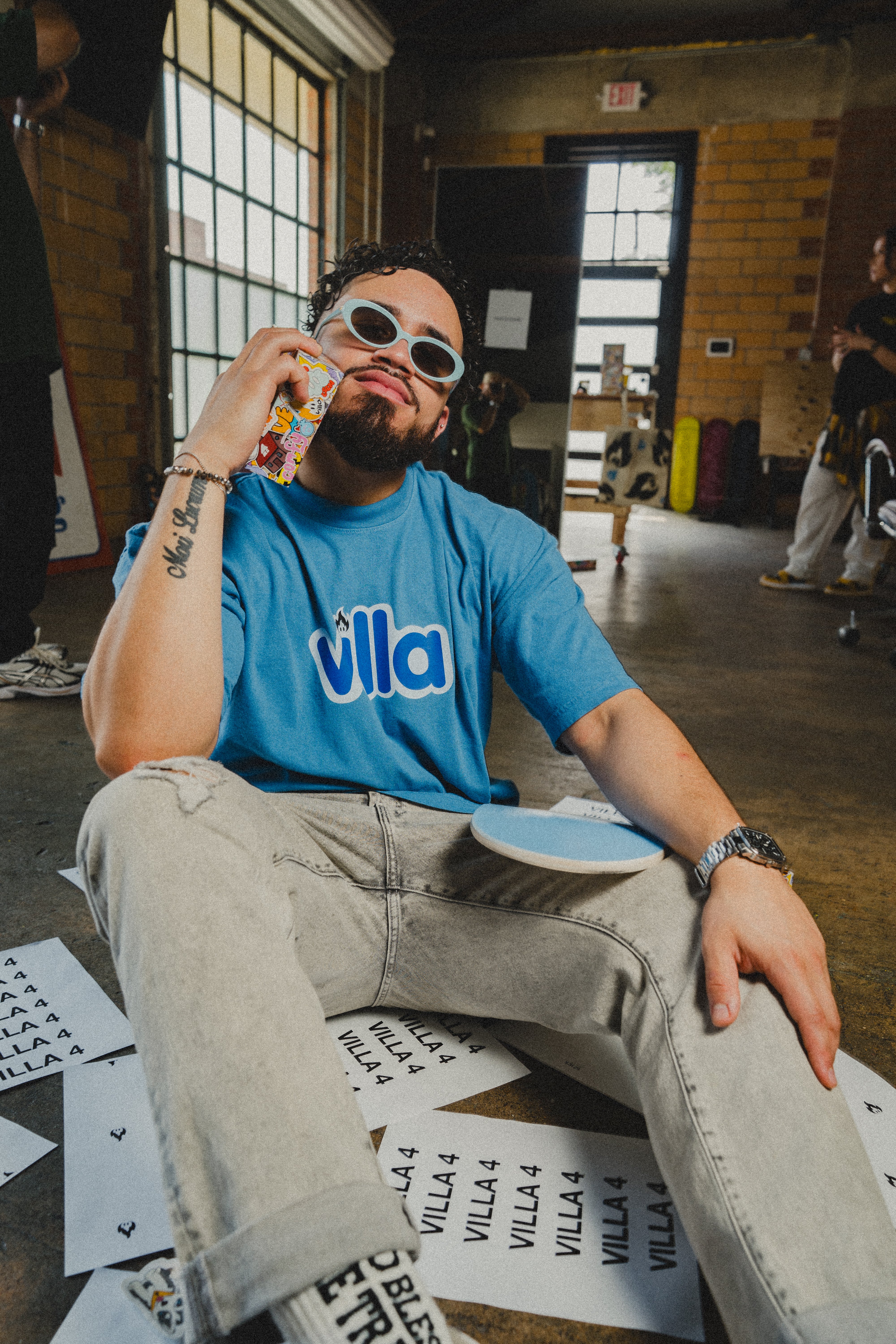 Villa Flame Tee - Blue